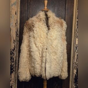 Vintage 1970s Overland Mongolian Curly Shearling Jacket *Penny Lane* *Bohemian*